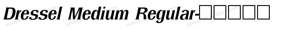 Dressel Medium Regular字体转换